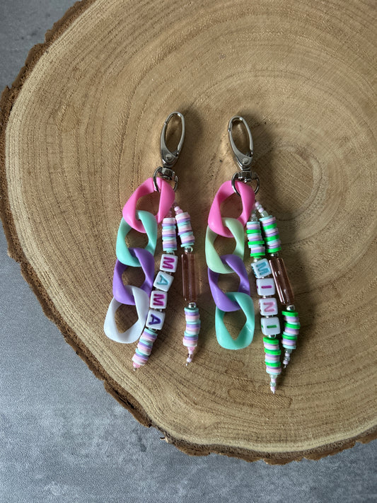 Mama and Mini Keyring/Bag Charms